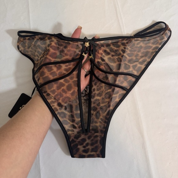 Honey Birdette Sophie Leopard Brief‎ Panty Size Medium - Picture 8 of 9